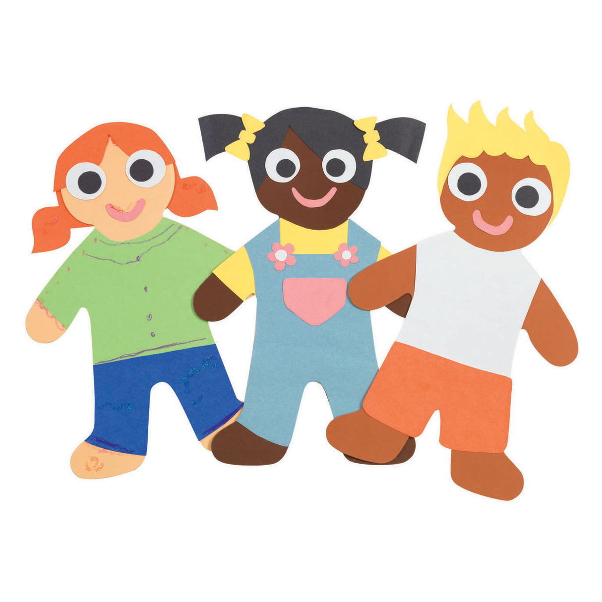 Farbgebiete - Farben wie ich große Menschenformen, set von 24 (4 Farben)