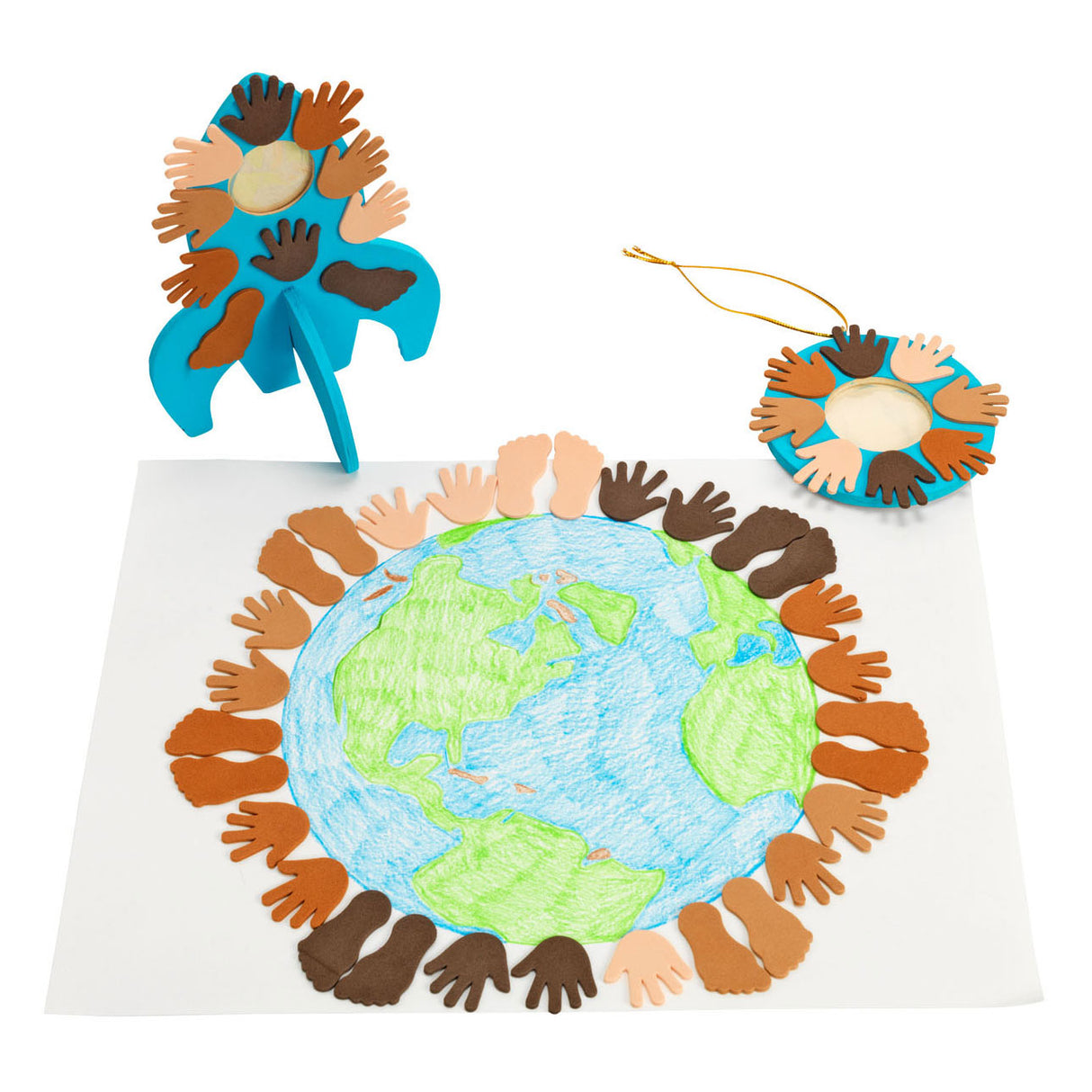 Colorations Colours Like Me Hands and Feet Foam Stickers, 200 pcs.