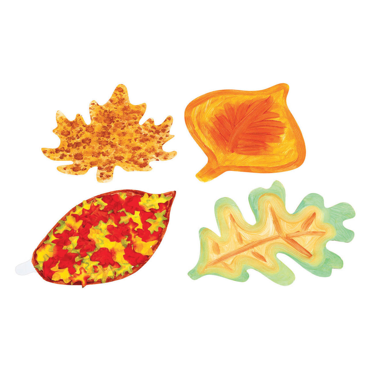 Colorations Leaves Cardboard, Set of 24