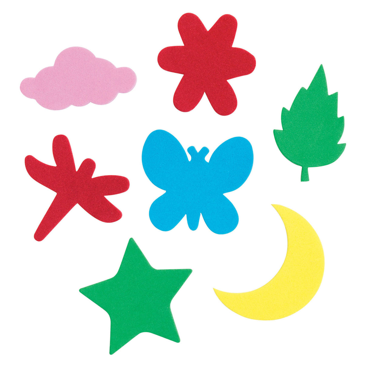 Colorations Self-Adhesive Foam Shapes, 54 pcs.