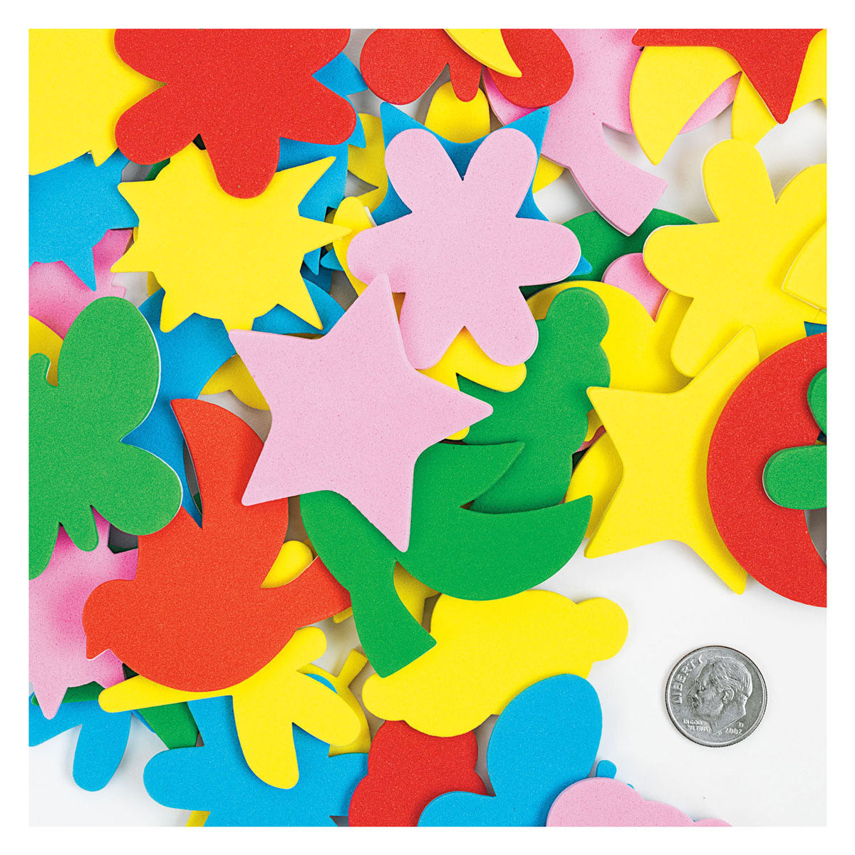 Colorations Self-Adhesive Foam Shapes, 54 pcs.