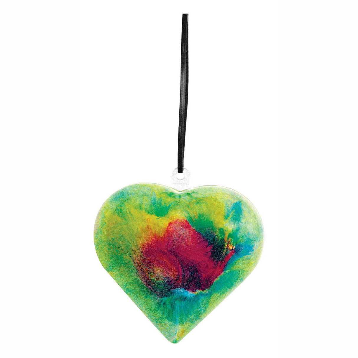 Colorations - Fillable Ornament Transparent Heart, Set of 12