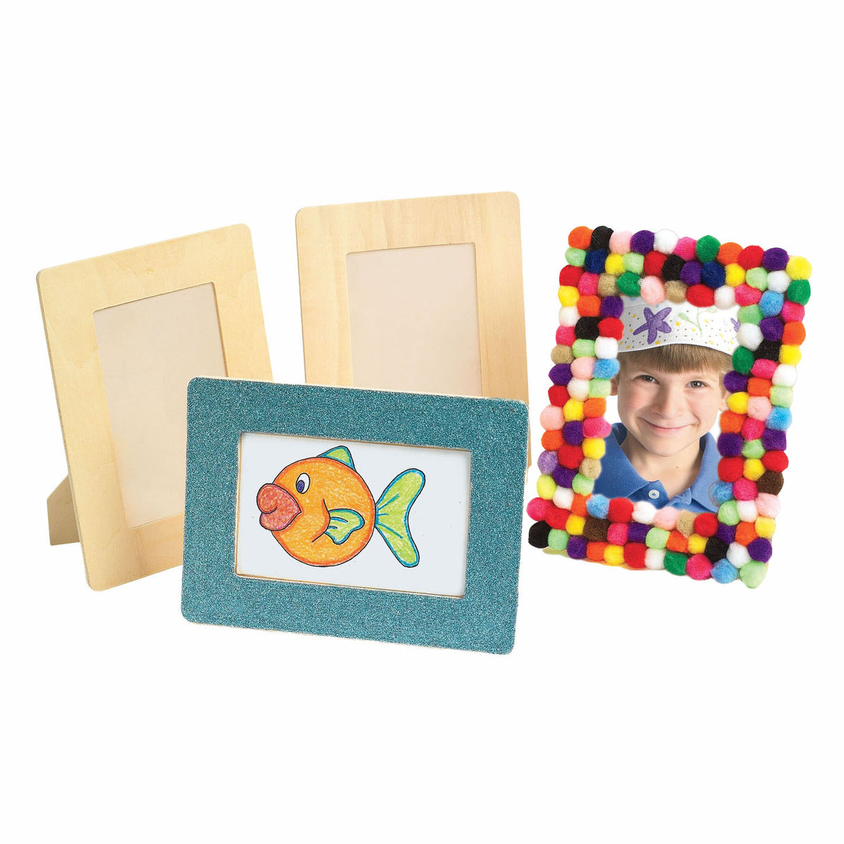 Colorations Decorate Your Own Wooden Photo Frame, Set of 12