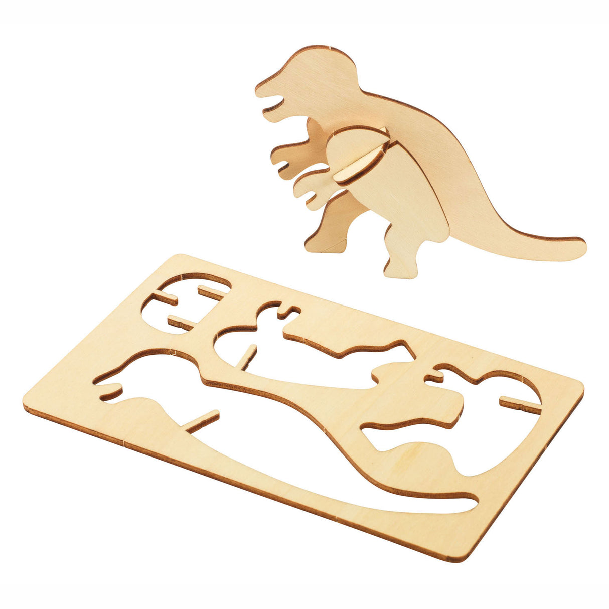 Colorations wooden 3D dinosaur kit, set of 4
