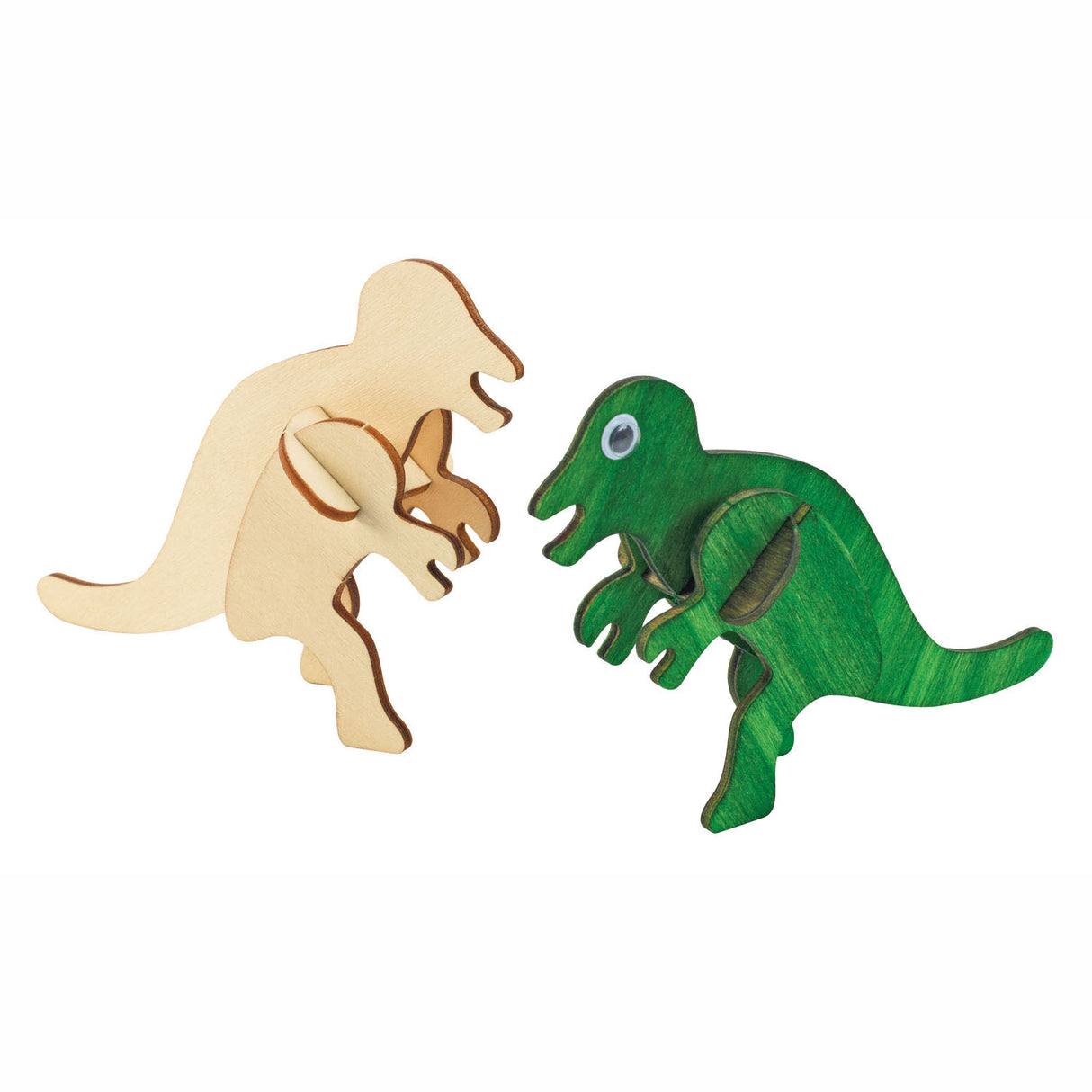 Colorations wooden 3D dinosaur kit, set of 4