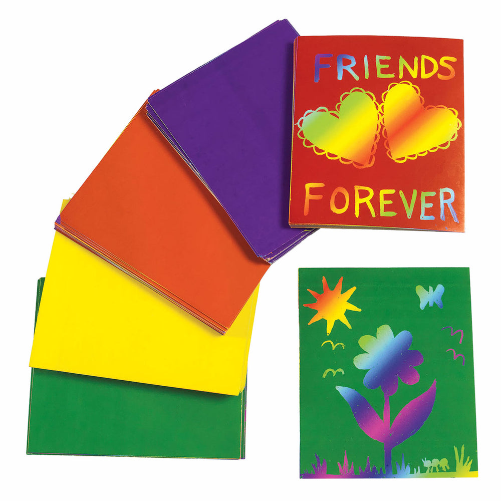 Colorations - coloring scratch card with design, 100 pcs.
