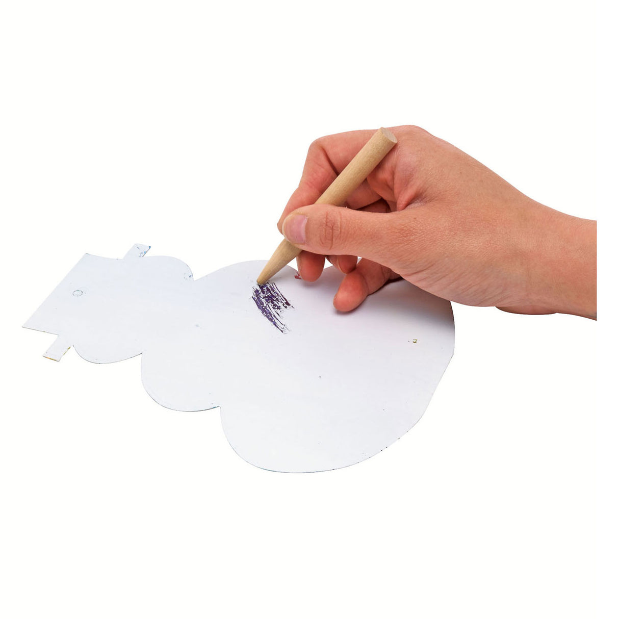 Colorations Scratch Card Snowman Christmas Ornament, Set of 24