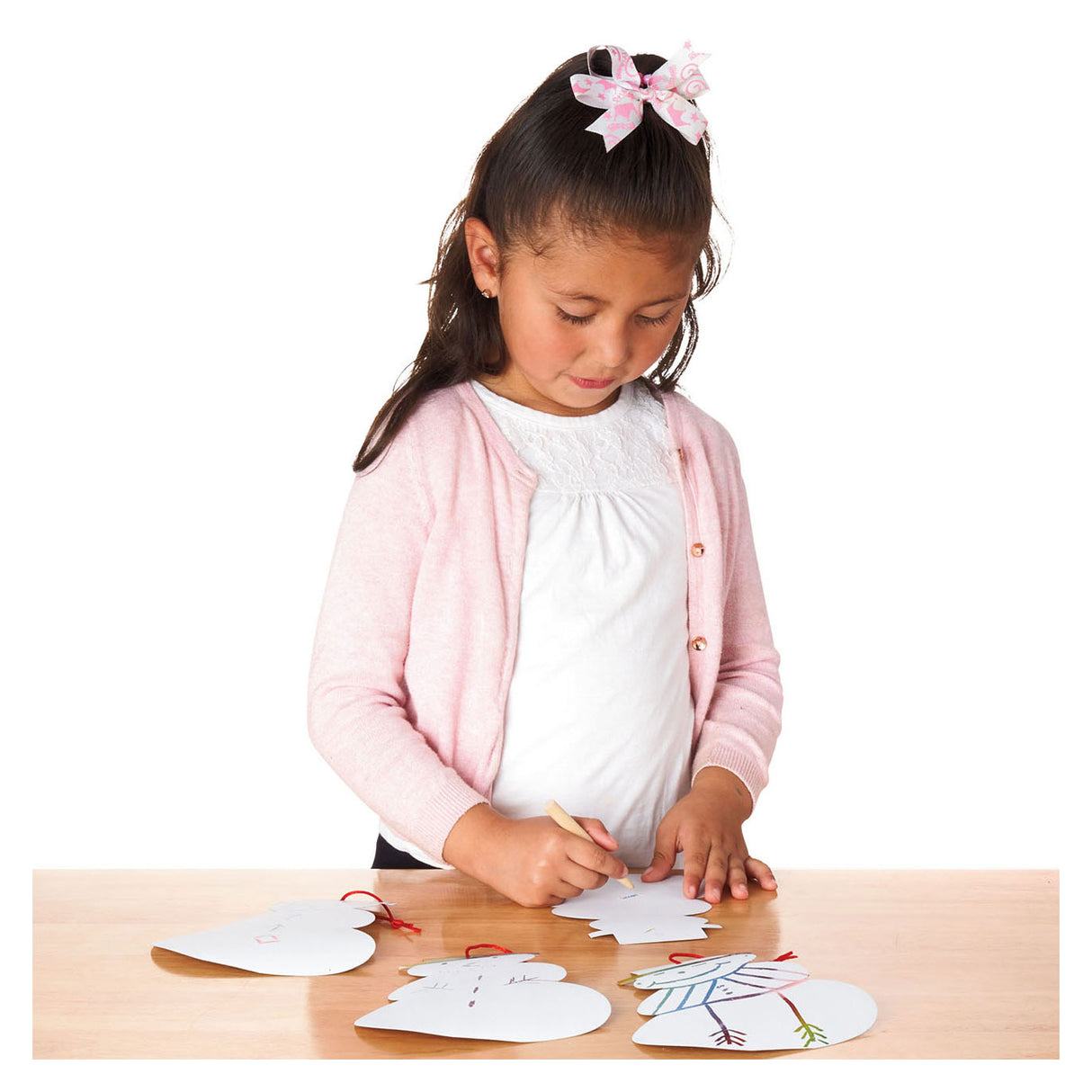 Colorations Scratch Card Snowman Christmas Ornament, Set of 24