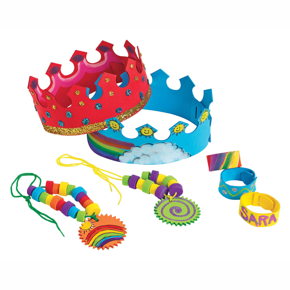 Colorations - Make and decorate your own foam jewelry mega pack, 72 projects