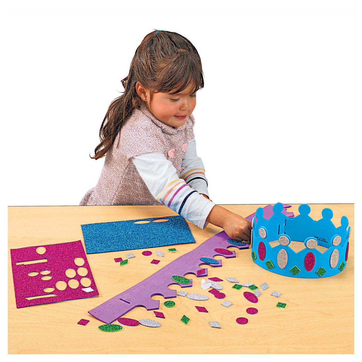 Colorations Craft Kit Crown Making, 16 pcs.
