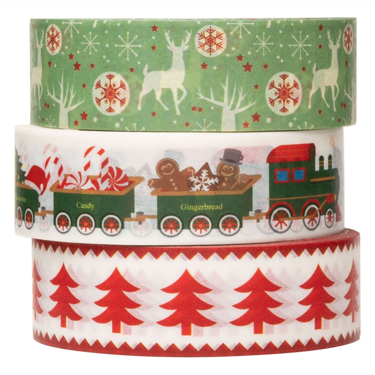 Värit - Washi Tape Christmas 3 Rolls, 5mtr.