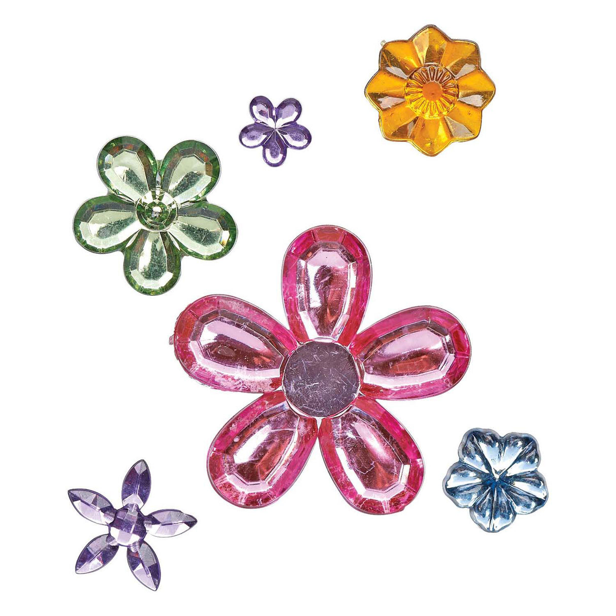 Colorations - Colored Flower Rhinestones, 300pcs.