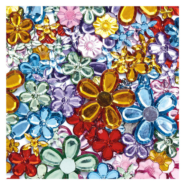Colorations - Colored Flower Rhinestones, 300pcs.