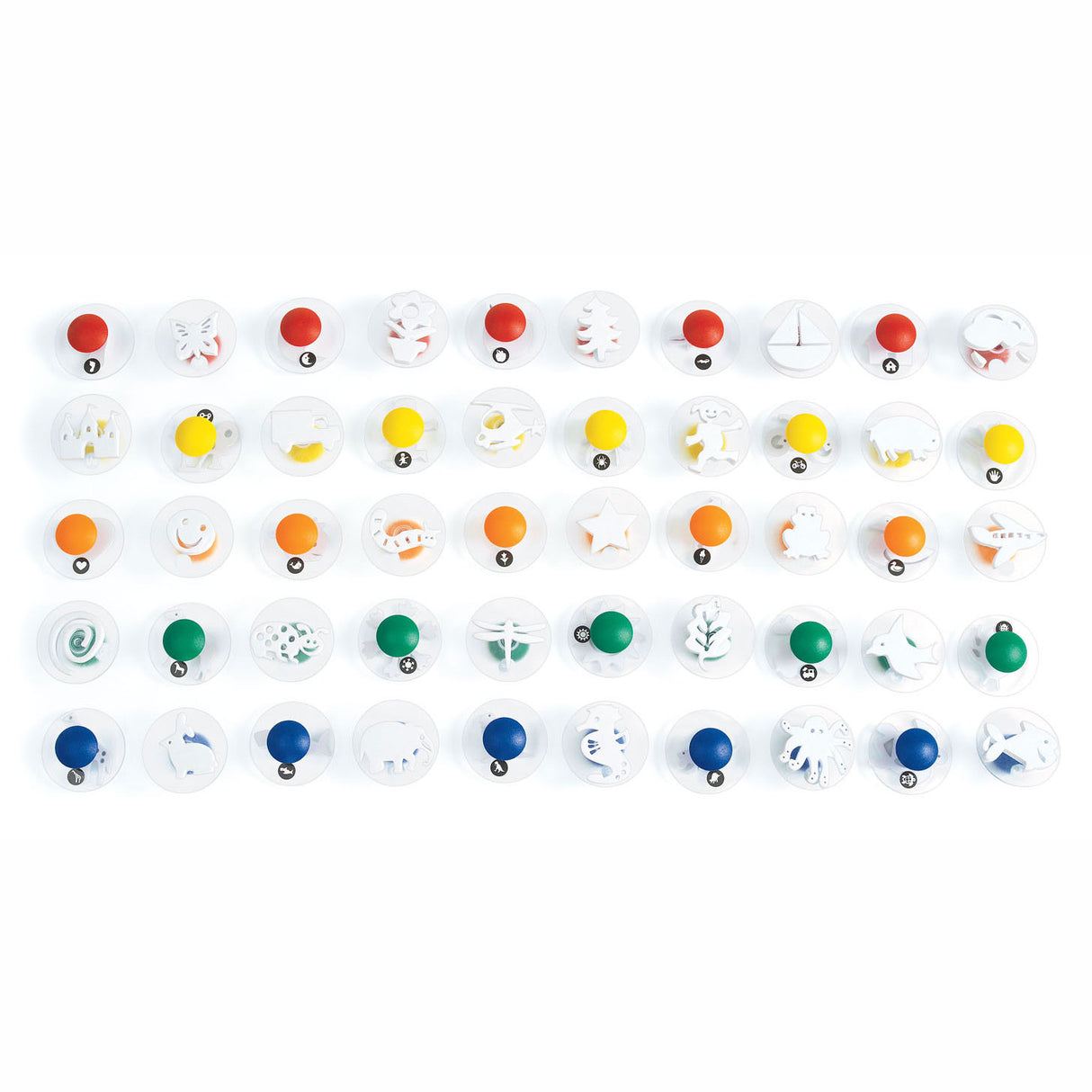 Colorations - Easy Grip Stamps Megaset, 50 pcs.