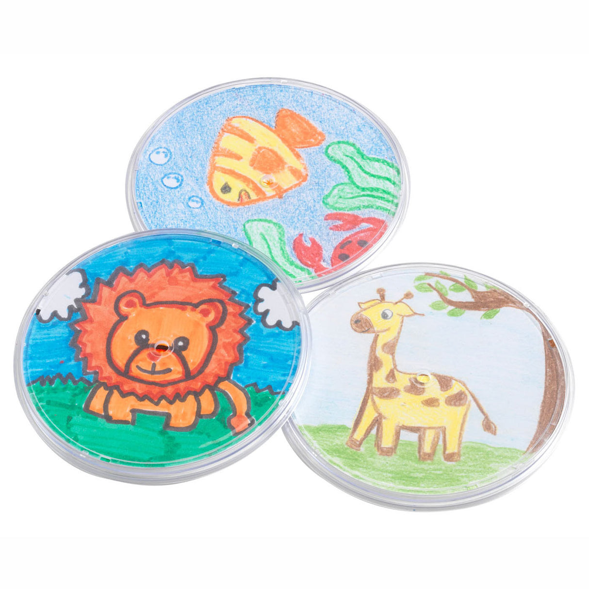 Colorations - Decorate Your Own Transparent Coasters, Set of 12