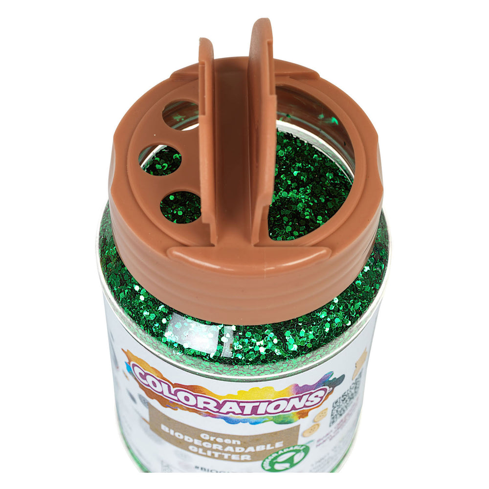 Colorations - Biodegradable Glitter - Green, 113 grams