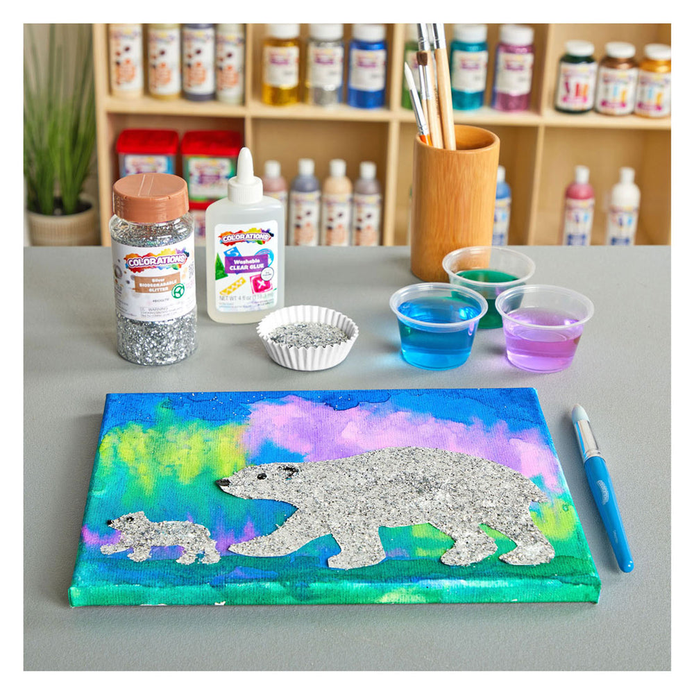 Colorations - Biodegradable Glitter - Silver, 113 grams
