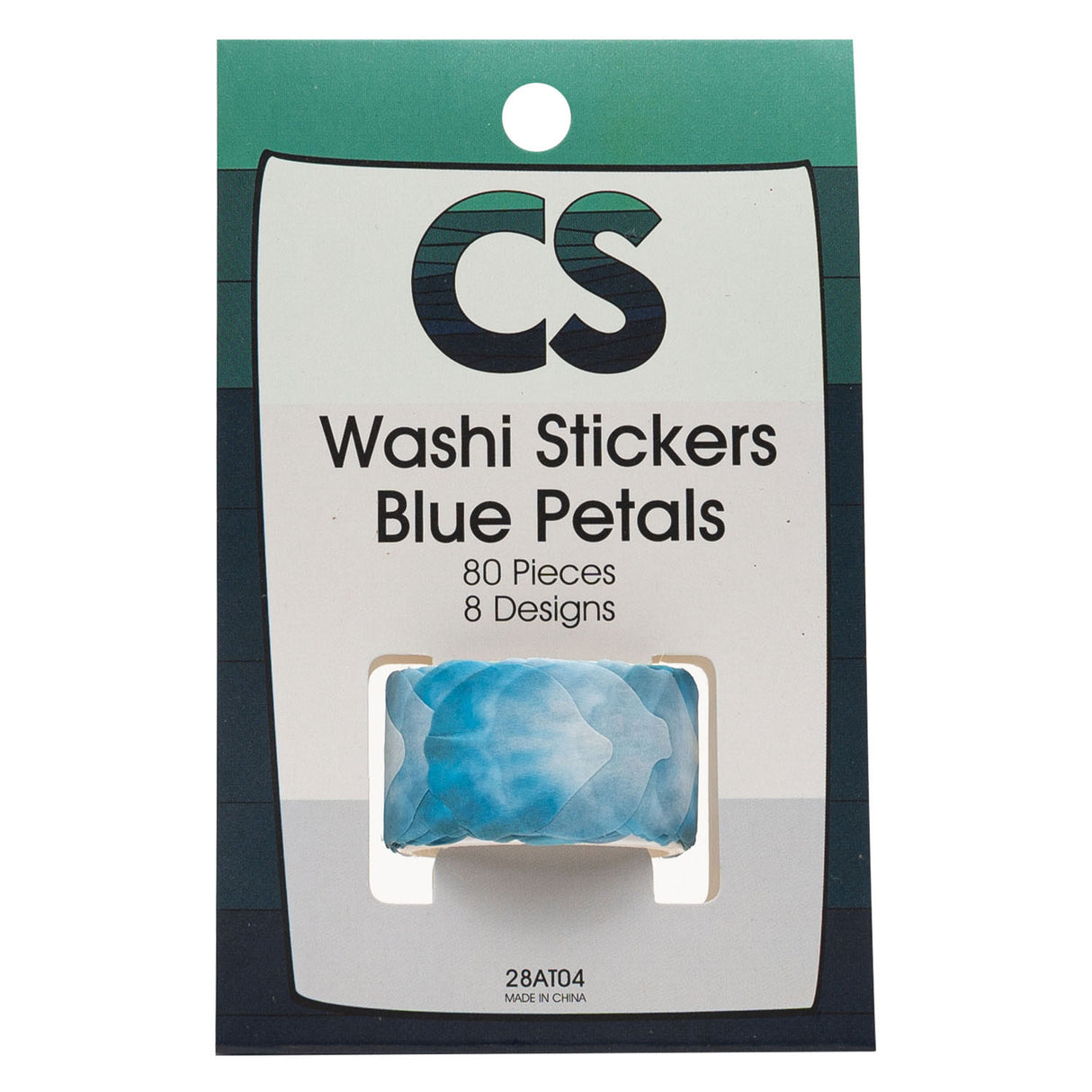 Corações - Adesivos Washi - Pétalas Azuis, 80º.