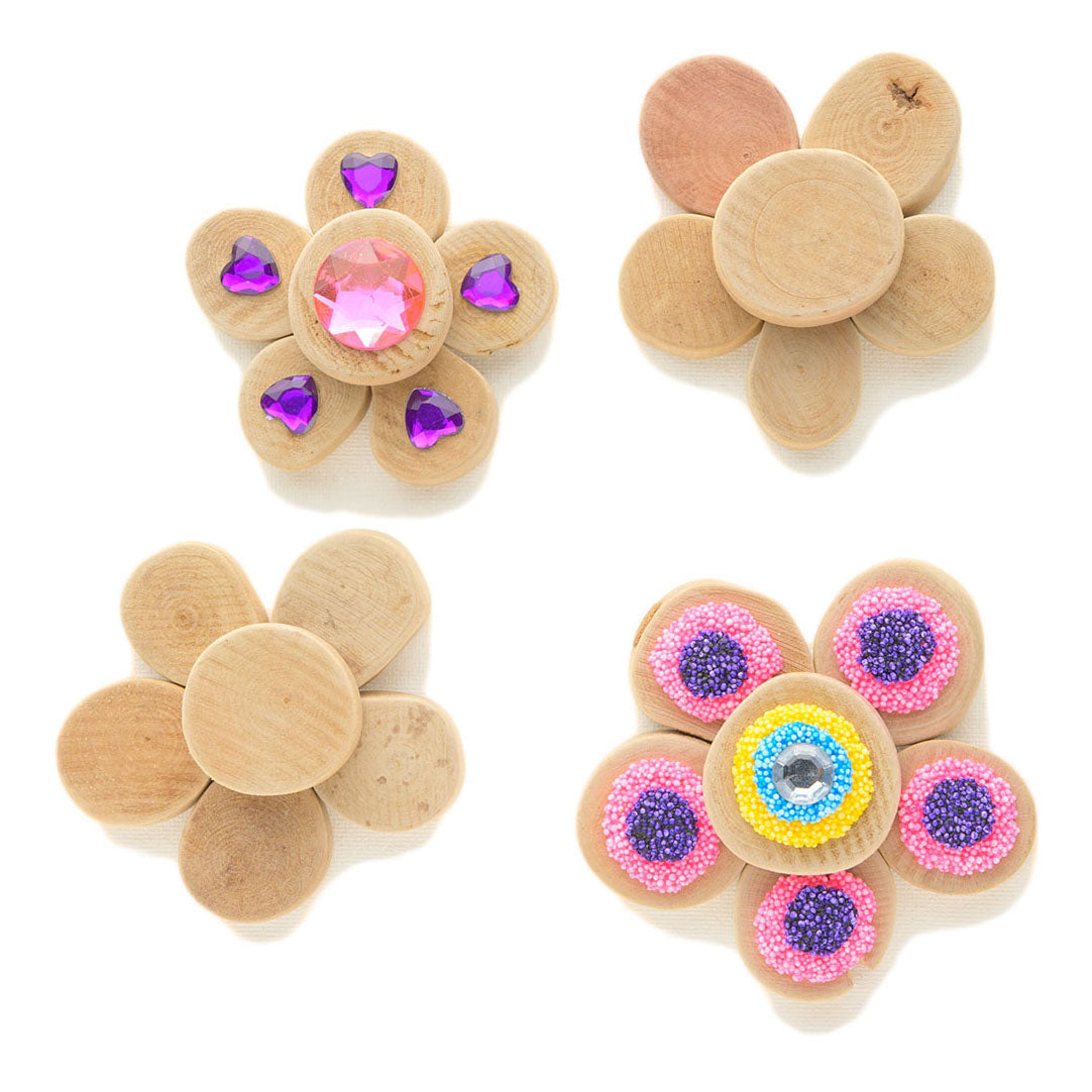 Färben - Holzscheiben rund, 1 kg