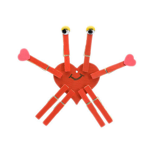 Colorations - large wooden heart ornaments, 20 pcs.