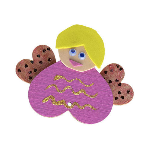 Colorations - large wooden heart ornaments, 20 pcs.