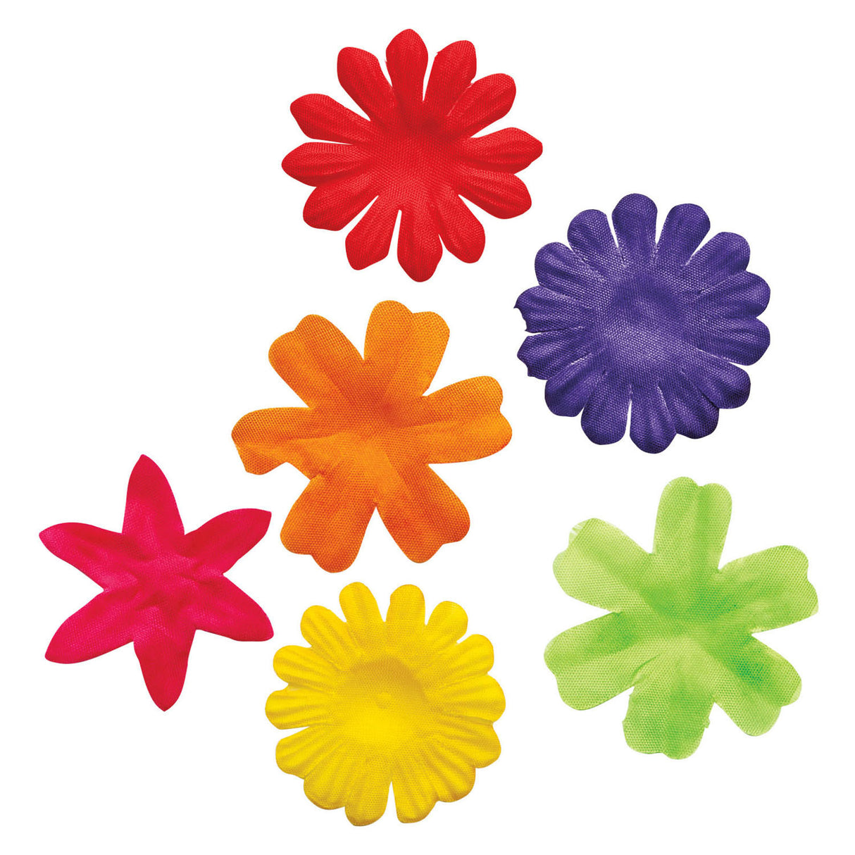 Colorations - colorful fabric flowers, 300 pcs.