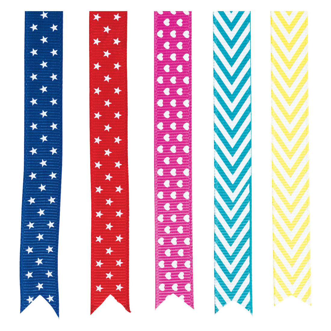 Colorations craft ribbons with patterns, 5 x 7.5 meters
