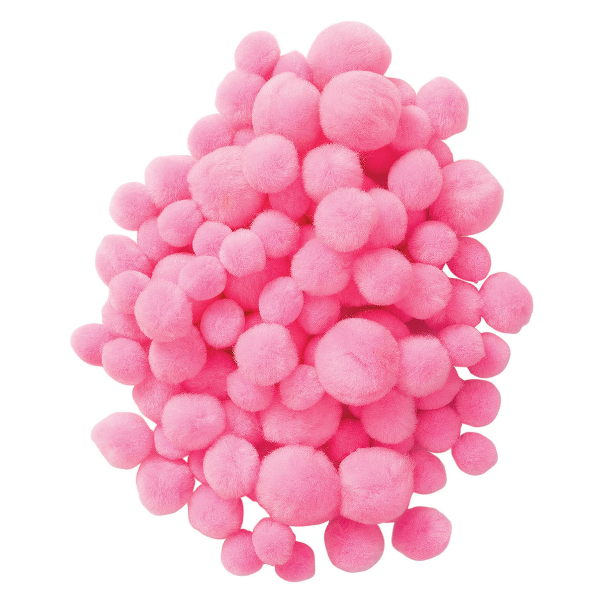 Colorations - pom poms pink, 100pcs.