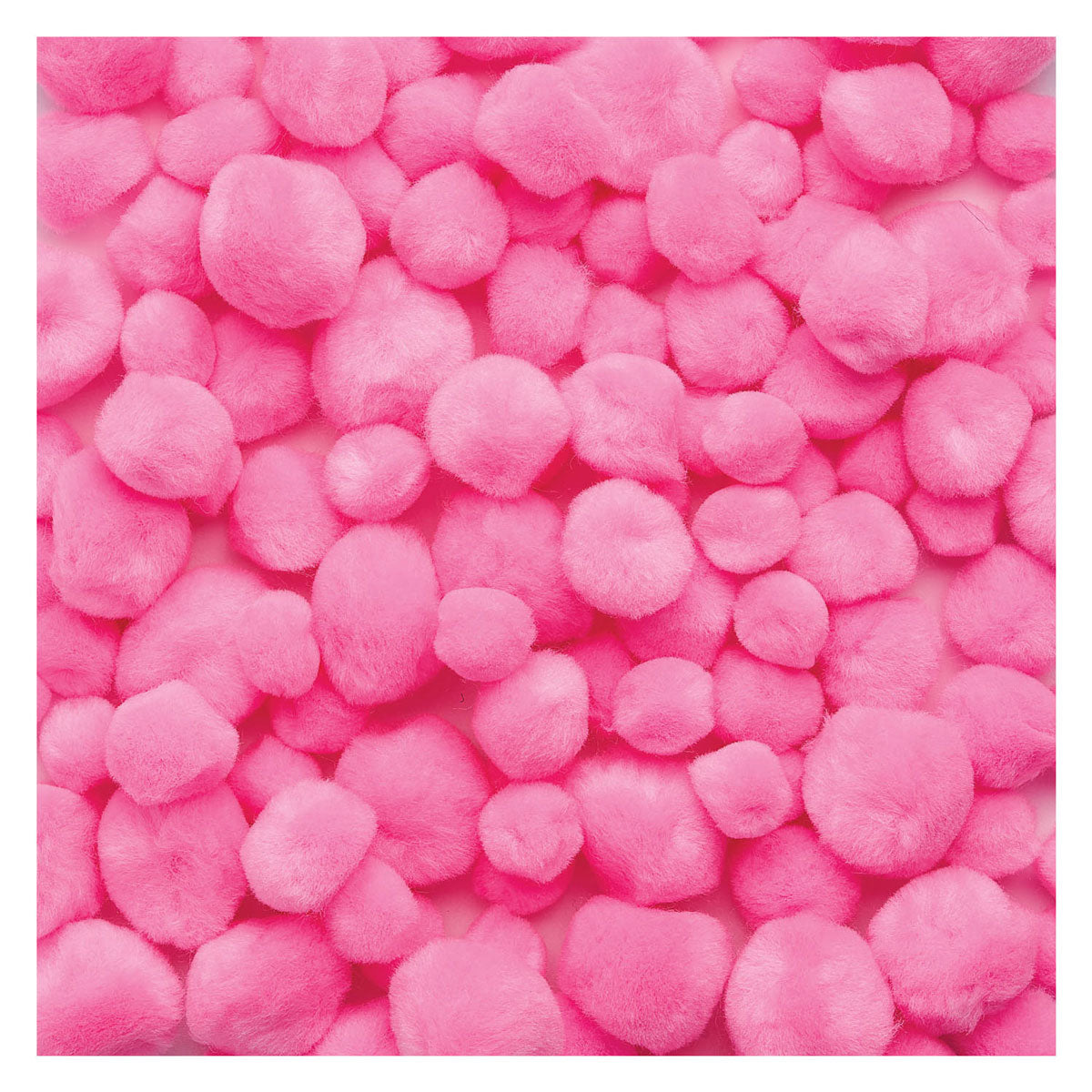 Colorations - pom poms pink, 100pcs.