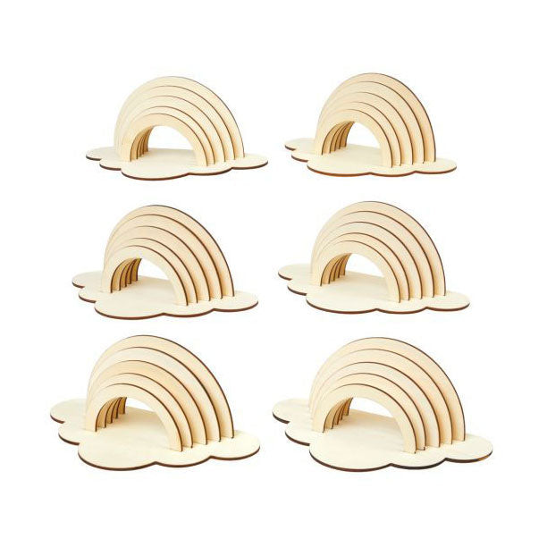 Färben - Machen und dekorieren Sie Ihren eigenen Holzregenbogen, 6 6