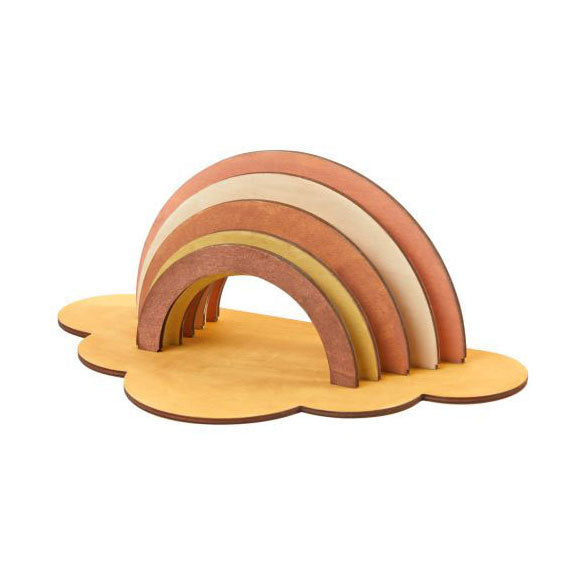 Färg - Gör och dekorera din egen trä regnbåge, uppsättning av 6