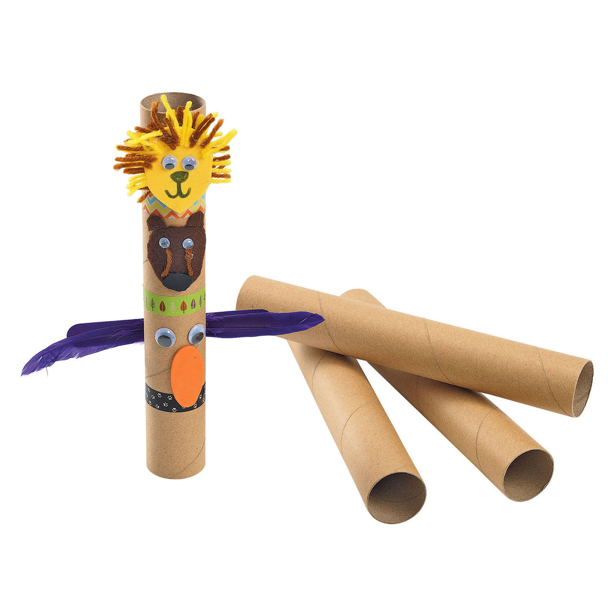 Farver - lange robuste genbrugsruller, 24 stk.