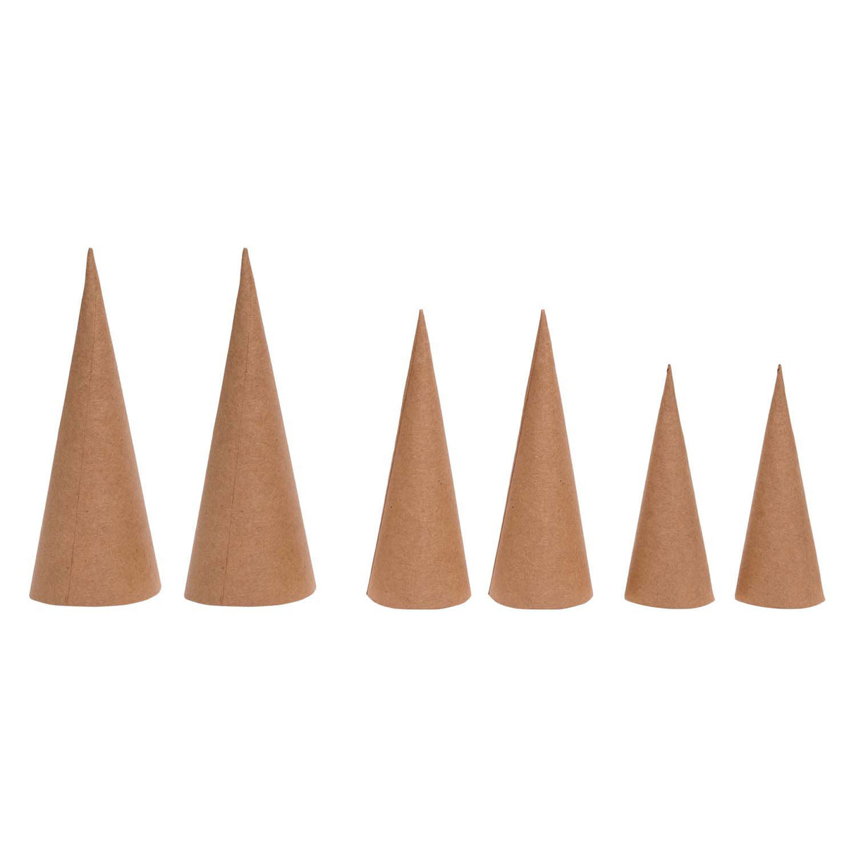 Colorations - paper mache cones - 8, 10, 12 cm, 30 pcs.