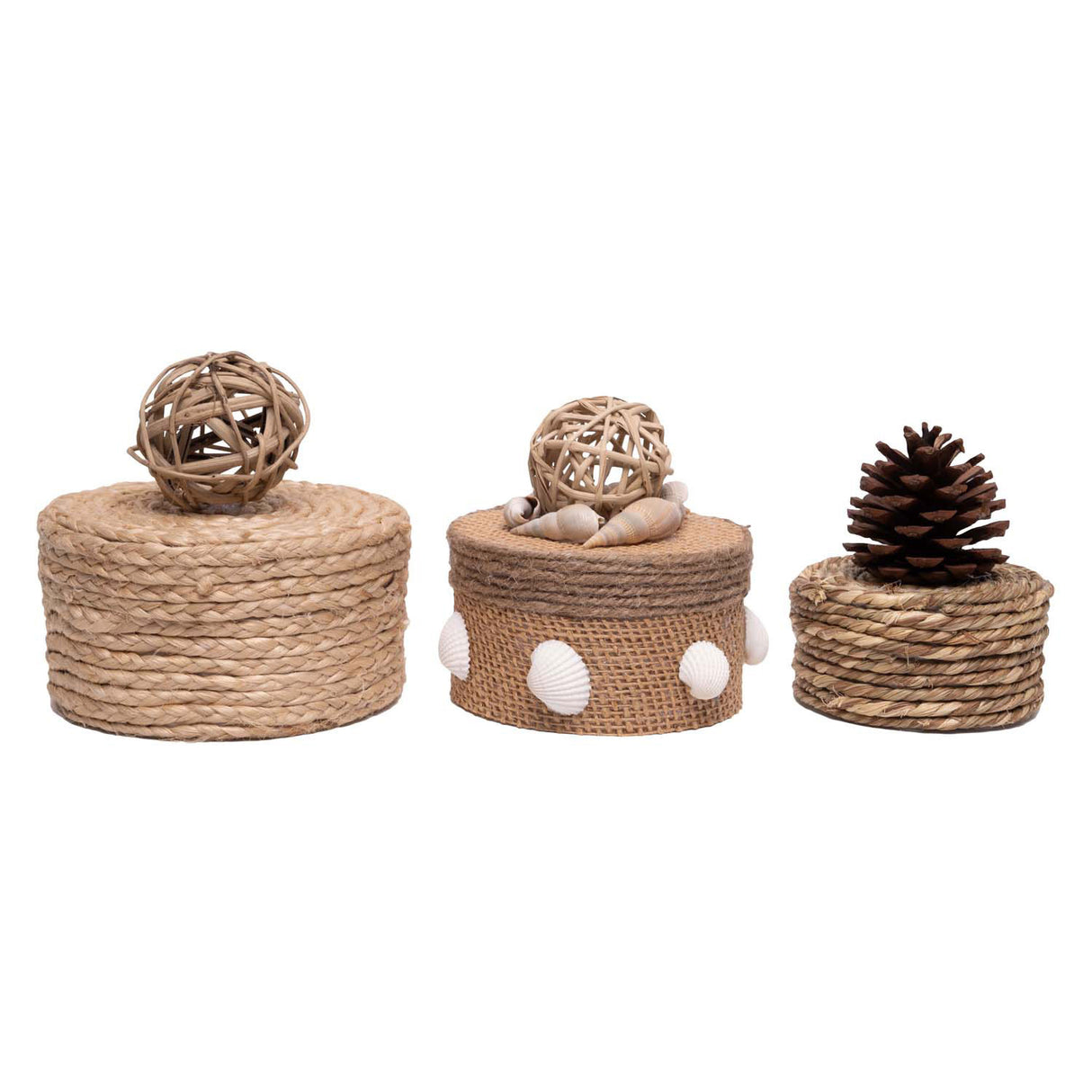 Colorations - paper mache boxes round, 3 pcs.