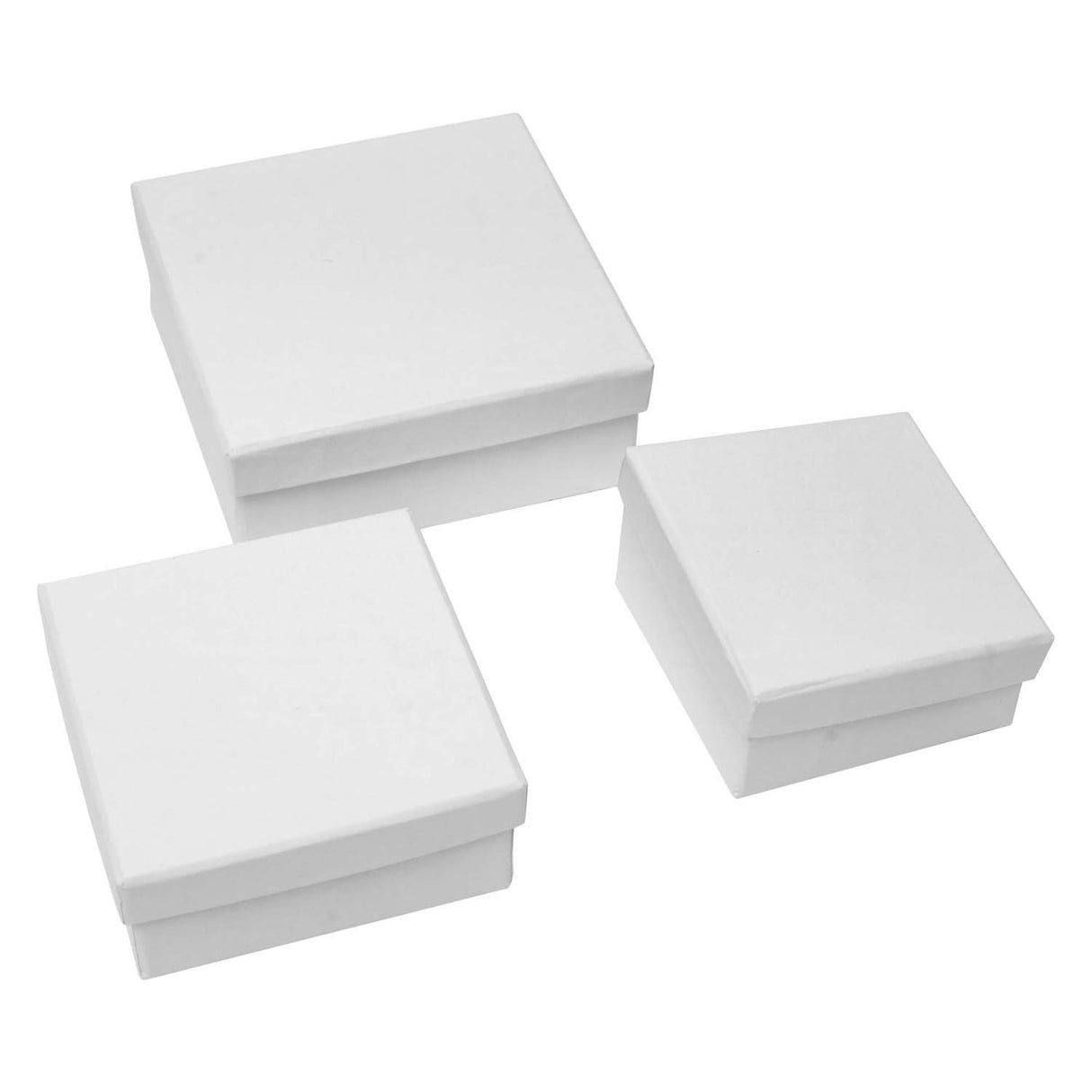 Colorations - paper mache boxes square, 3 pcs.