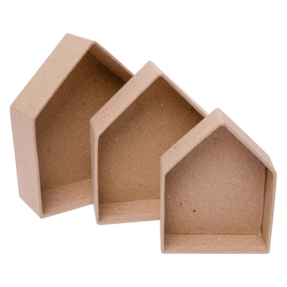 Farby - papierové domčeky, 3 ks.