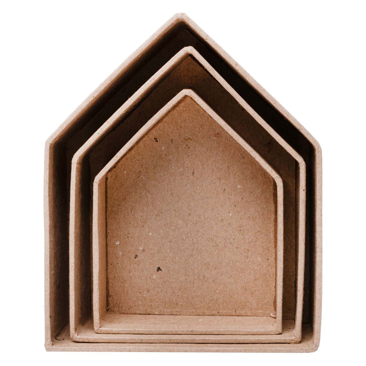 Colorations - papier-mache houses, 3 pcs.