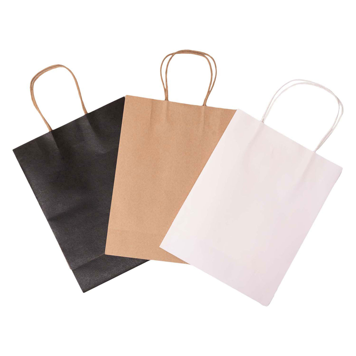 Colorations - craft paper bags - 3 colours 24.5 x 19 cm, 6 pcs.