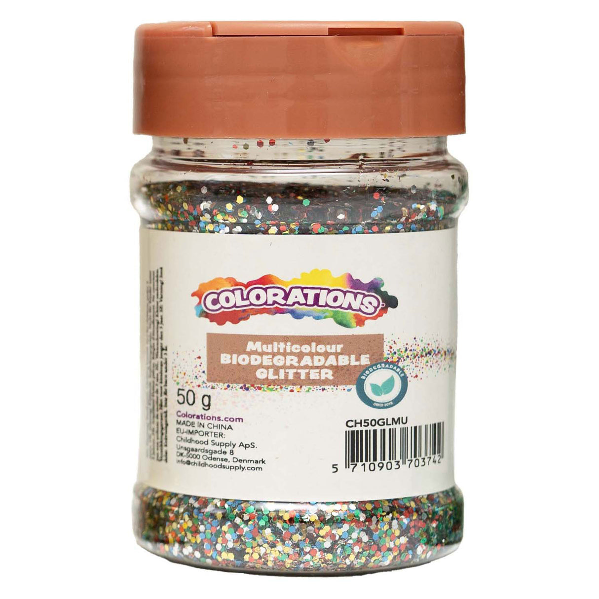 Värit - biohajoava glitter monivärinen - 50g