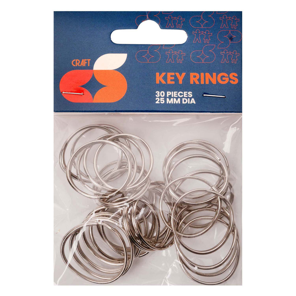 Colorations - key rings 25 mm, 30 pcs.