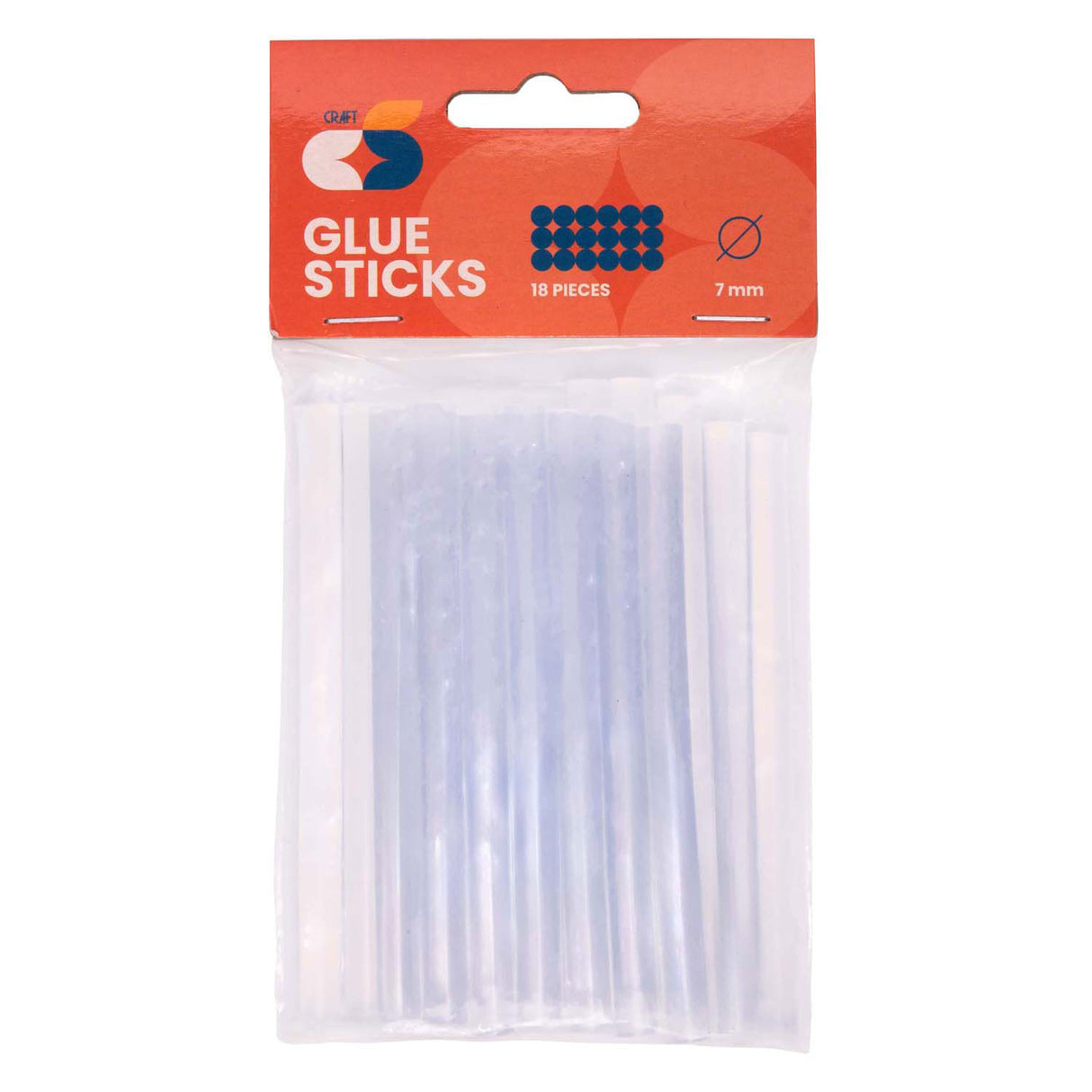 Farbgebiete - Transparente Schmelzkleber - 7x100 mm, 18st.