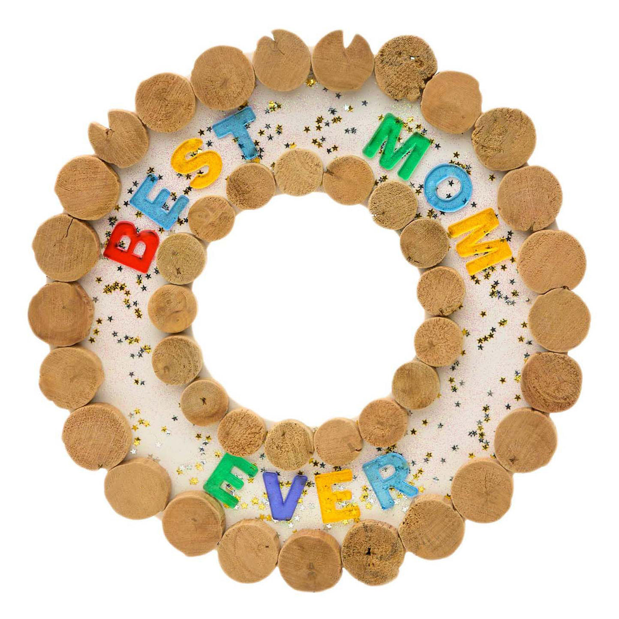 Small round wooden slices - 1 kg