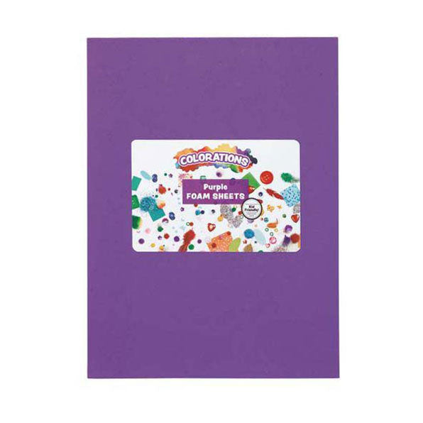 Colorations - foam sheets purple, 10 pcs.
