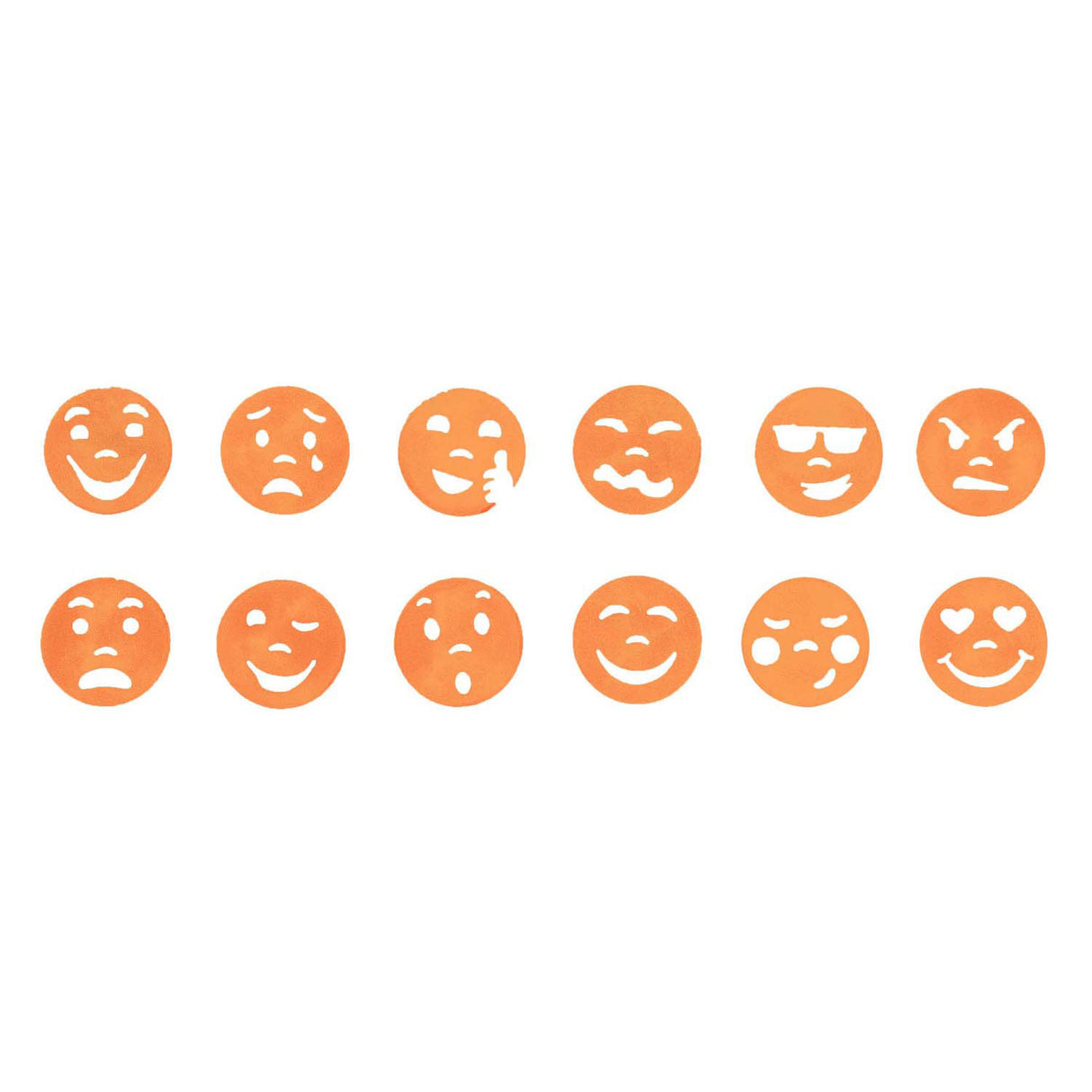 Colorations - easy grip emotion stamps, 12 pcs.