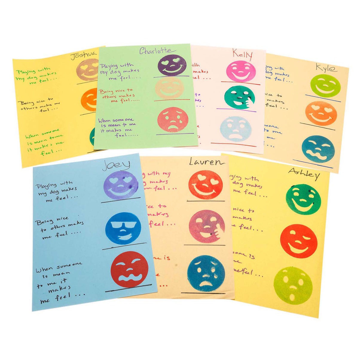 Colorations - easy grip emotion stamps, 12 pcs.