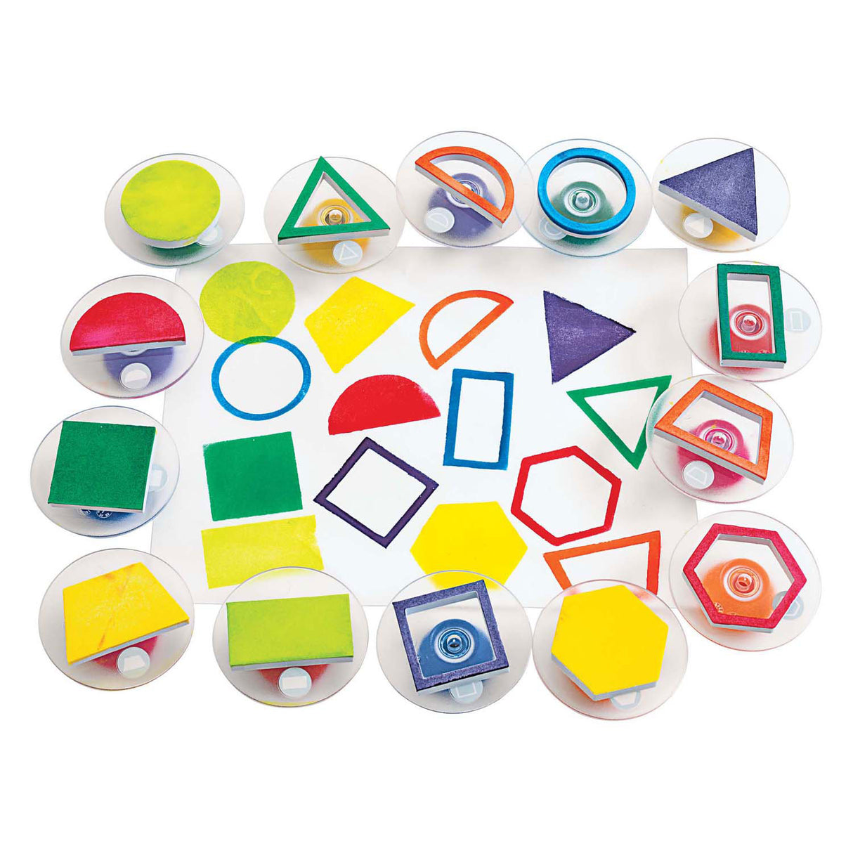 Colorations - easy grip stamps geometric, 14 pcs.