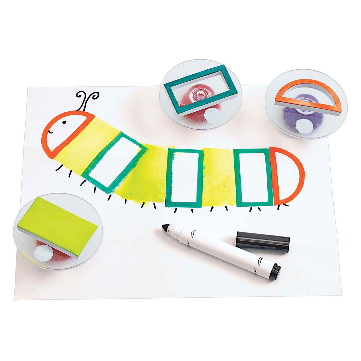 Colorations - easy grip stamps geometric, 14 pcs.