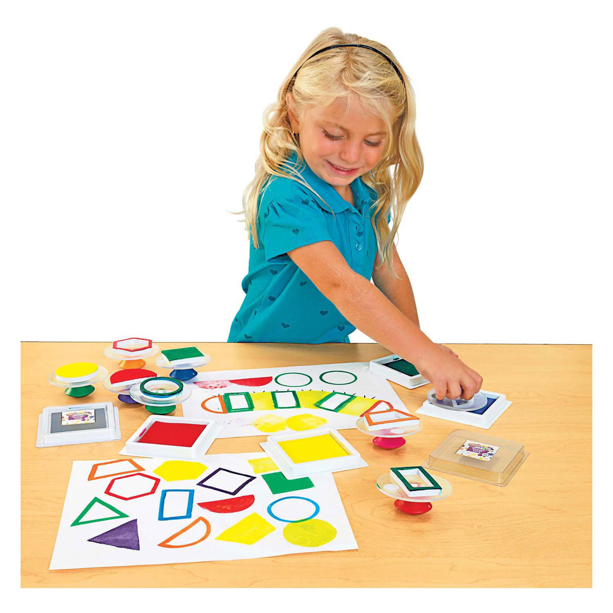 Colorations - easy grip stamps geometric, 14 pcs.