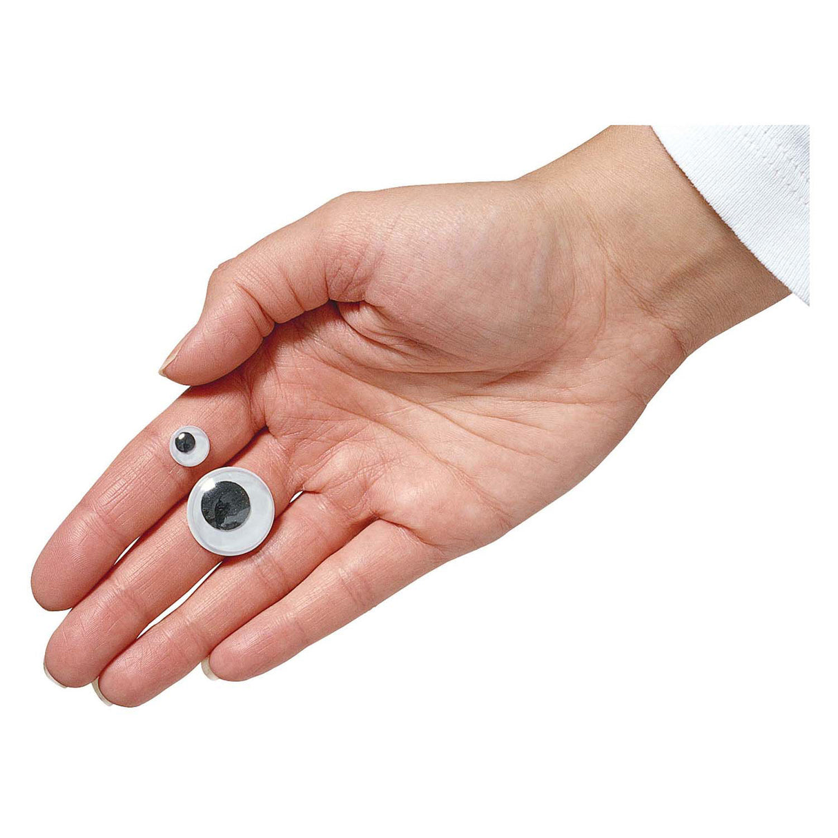 Värit - mustat googly-silmät, 100 kpl.