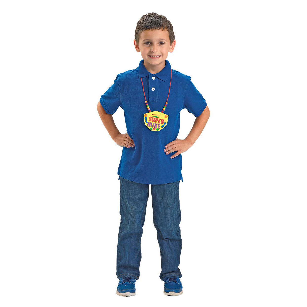 Colorations - superhero pendant craft set, 12 pcs.